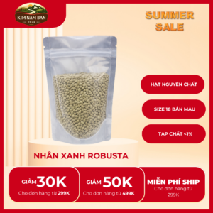 Cà Phê Nhân Xanh Robusta 1kg – Hạt Cà Phê Nguyên Chất Chưa Rang Chất Lượng Cao